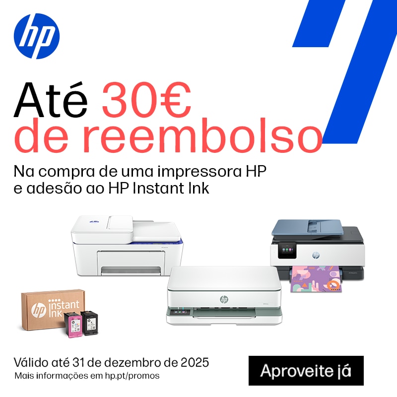 Campanha HP Cashback - Até 30€