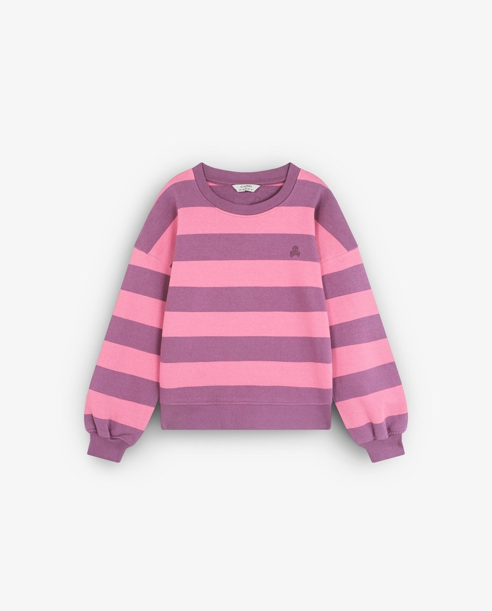 Imagem 0 de Sweatshirt Infantil Estampada às Riscas com Caveira