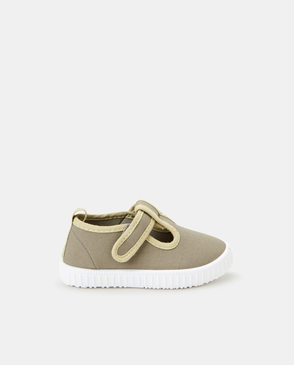 Imagem 0 de Sapatos de Presilha de Lona de Bebé