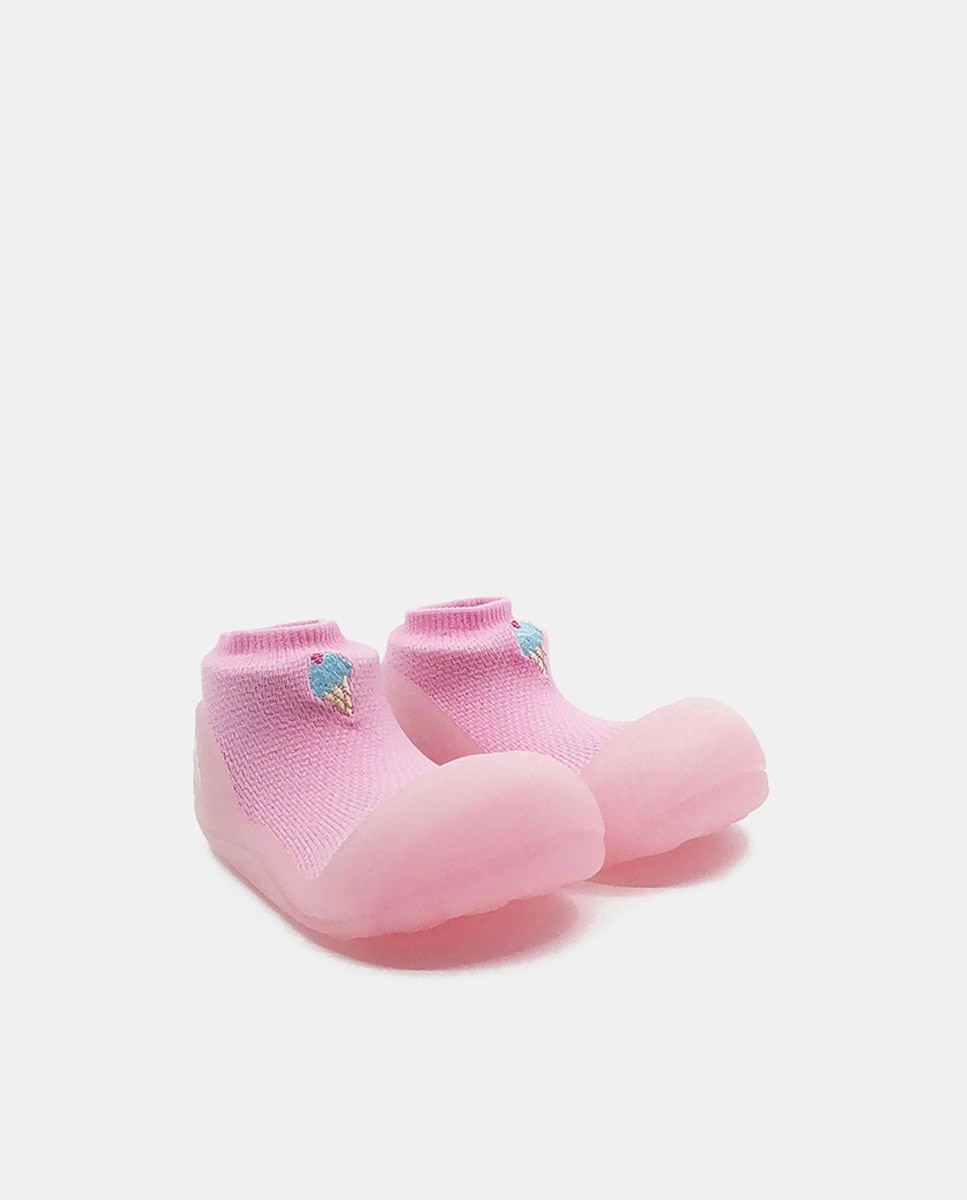 Imagem 0 de Pantufas azuis de bebé em tecido Aqua-X