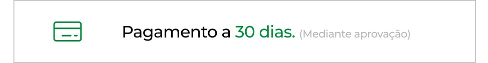 Pagamento a 30 dias