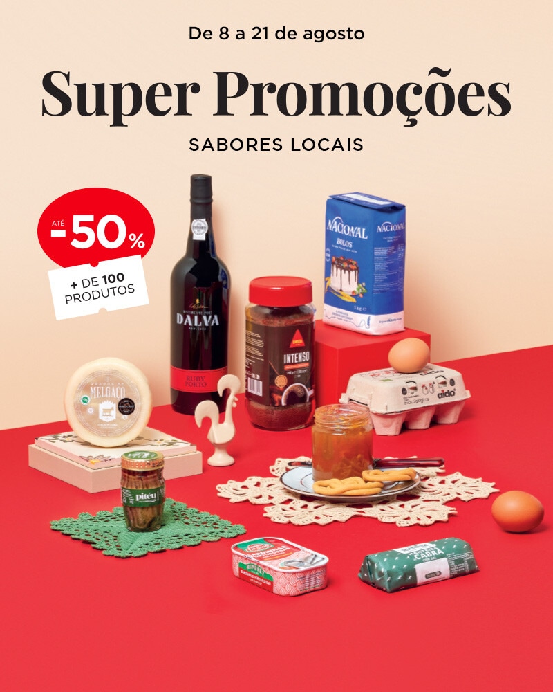 Sabores Locais até -50% em + 100 produtos - 8 a 21 de agosto