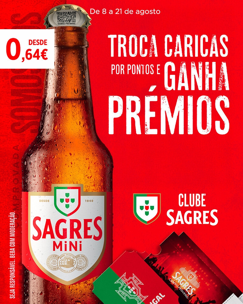 PUB Sagres - Troca caricas por pontos e ganha prémios