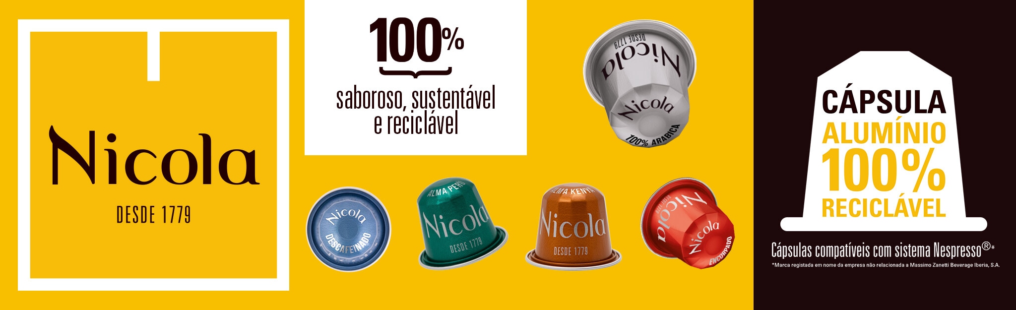 PUB Nicola - 100% Saboroso, sustentável e reciclável