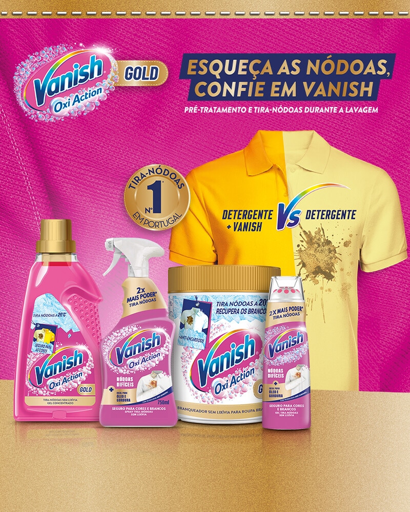 PUB Vanish - Esqueça as nódoas, confie em Vanish