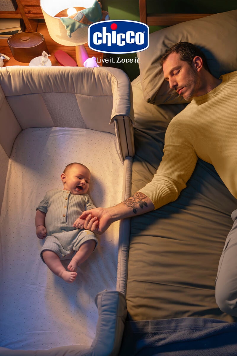Descubras os berços co-sleeping Chicco