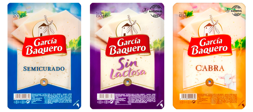 GARCIA BAQUERO queso en lonchas distintas variedades