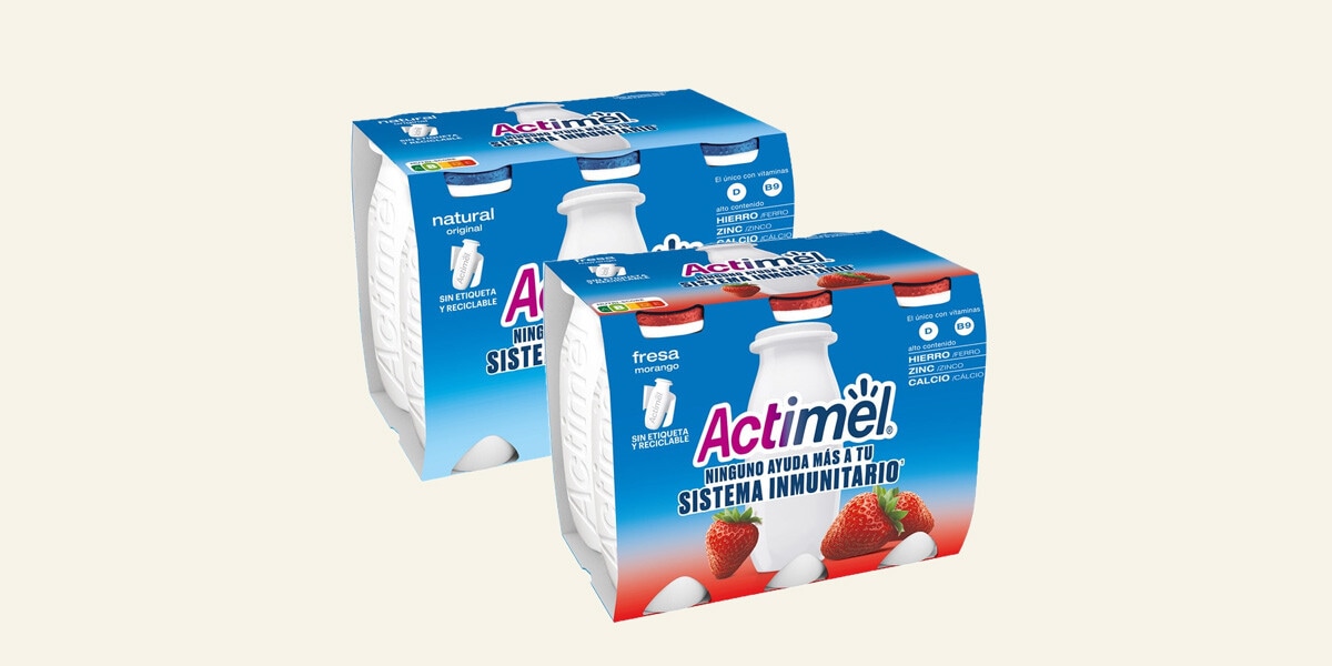 L. CASEI CON FRESA PACK 6 UNIDADES ACTIMEL