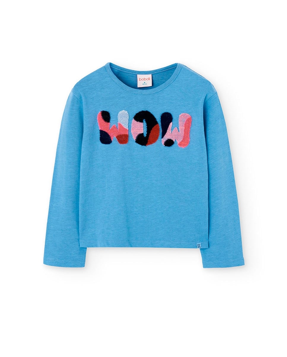 Imagem 0 de T-shirt Infantil com Gola Redonda e Manga Comprida