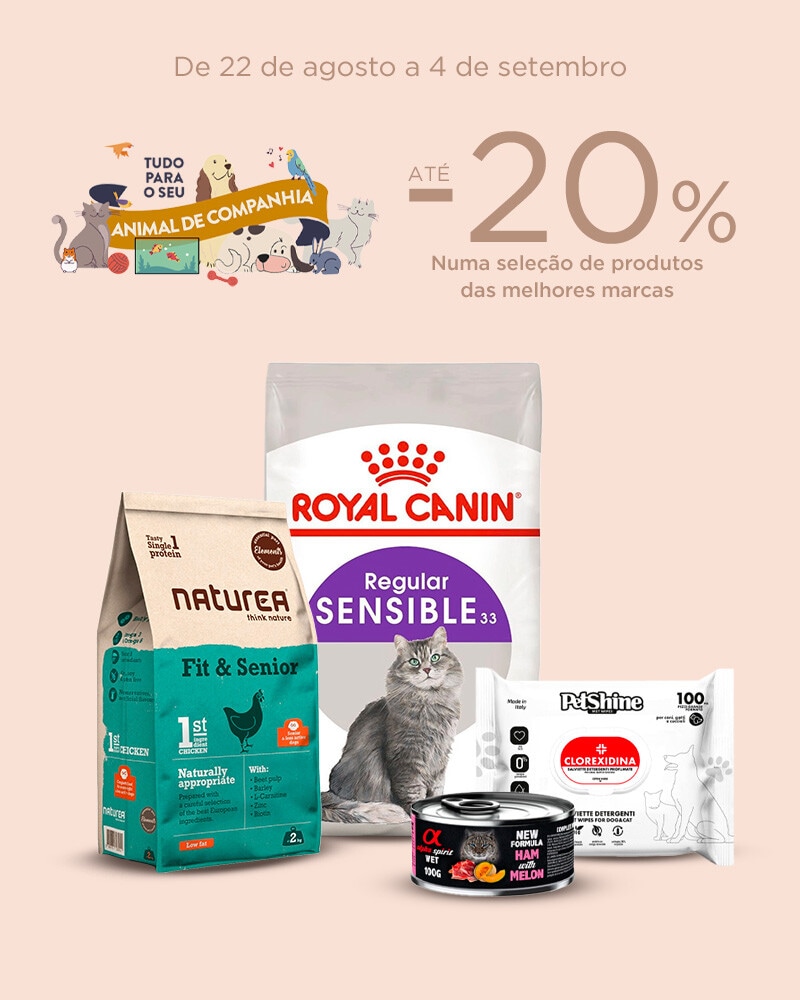 Tudo para o seu Animal de Companhia - 22 de agosto a 05 de setembro