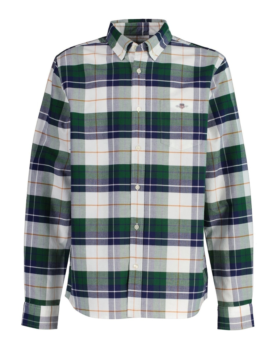 Imagem 0 de Camisa de Manga Comprida com Estampado aos Quadrados Grandes
