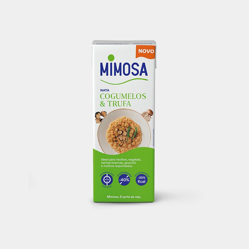 Exclusivo online, oferta Mimosa natas com cogumelos e trufa em compras superiores a 50€ de 29 de agosto a 4 de setembro