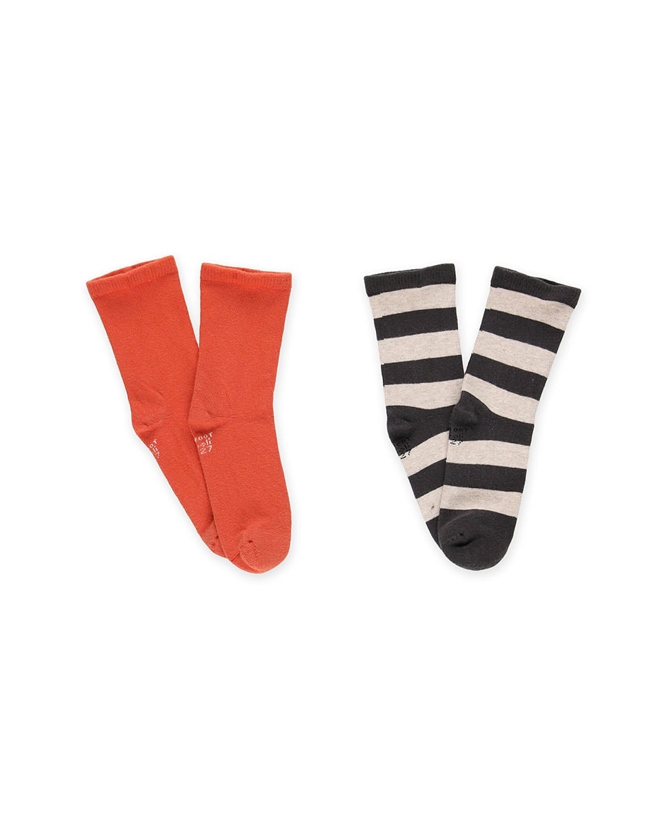Imagem 0 de Pack de 2 Pares de Meias para Bebé com Estampado