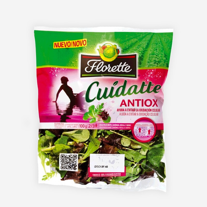 Florette Salada Cuidatte Antiox embalagem 100 g