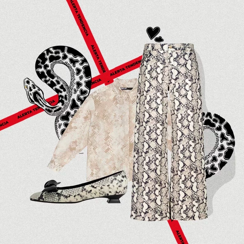 Looks con estampado de serpiente