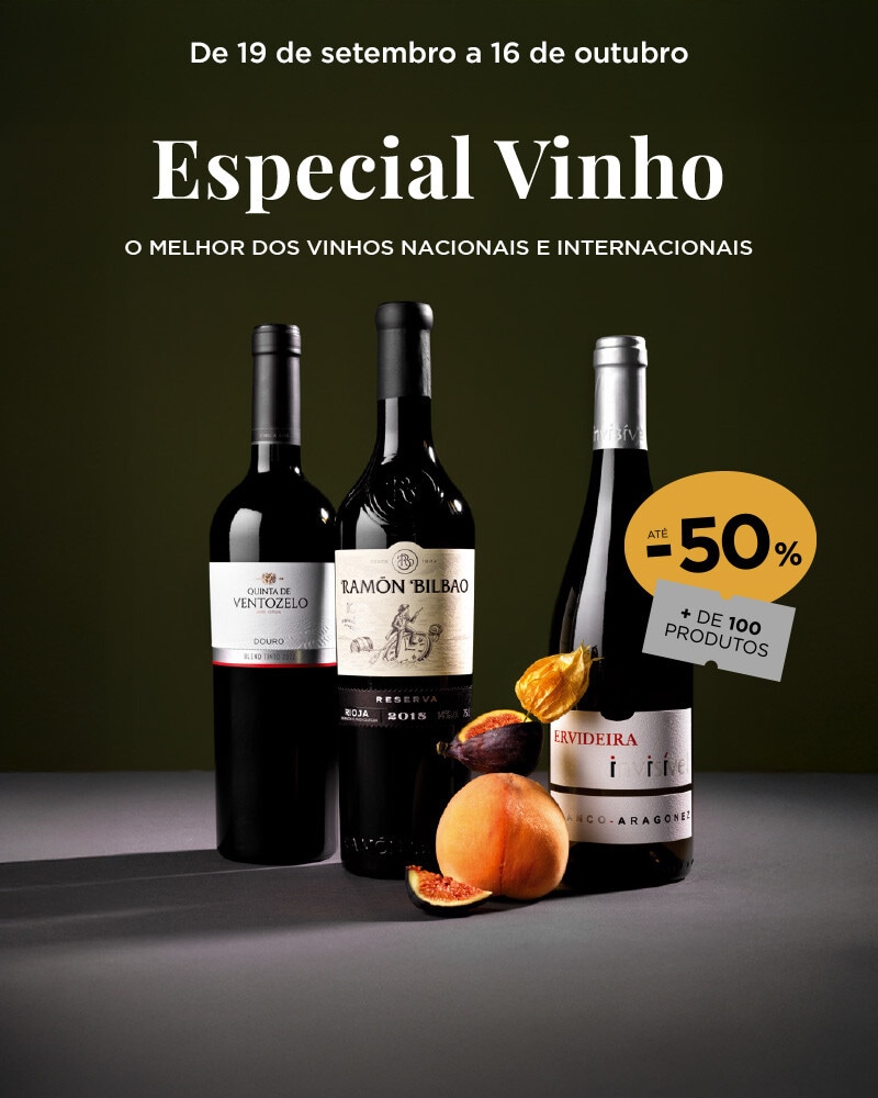 Especial Vinho até -50% + 100 produtos -19 de setembro a 16 de outubro