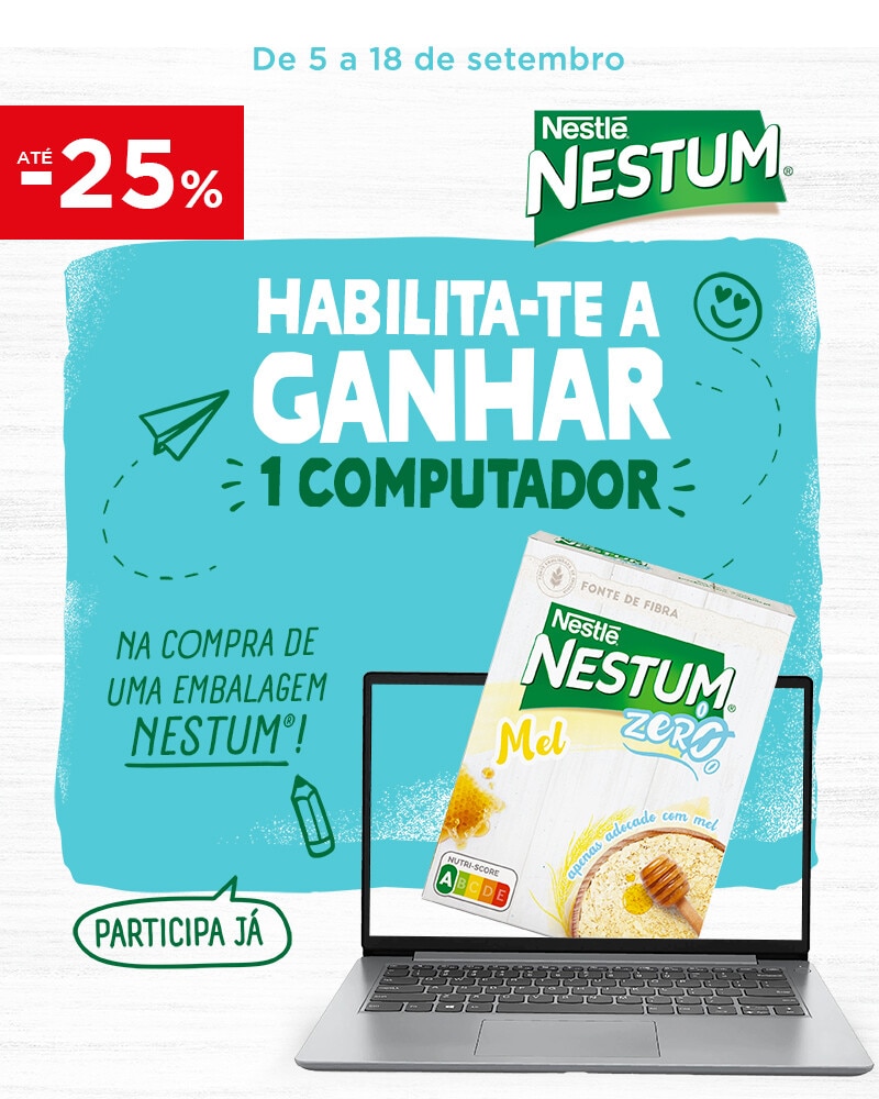 PUB Nestum - Habilita-te a ganhar 1 computador