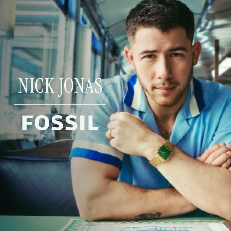 Nova coleção  de relógios, edição limitada Fossil, com colaboração de Nick Jonas
