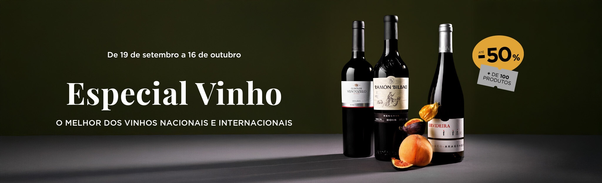 Especial Vinho até -50% + 100 produtos -19 de setembro a 16 de outubro