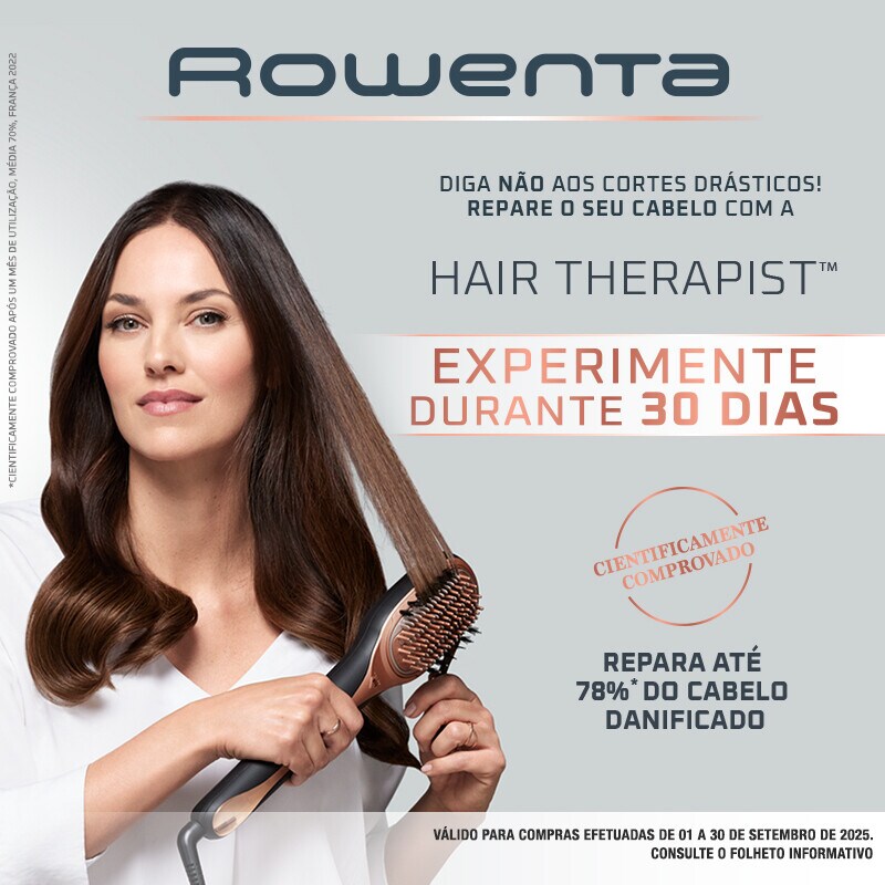 Campanha Rowenta Hair Therapist - 30 dias de experiência