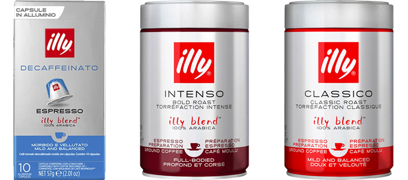 ILLY Café distintas variedades y formatos