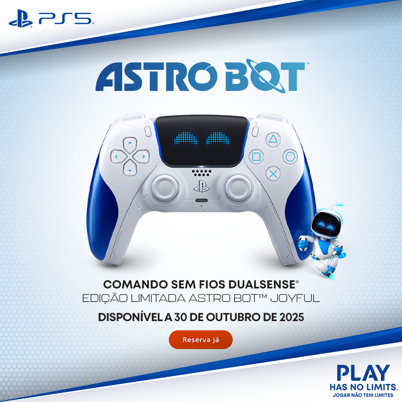 Comando sem fios DualSense® – Edição limitada ASTRO BOT™ Joyful
