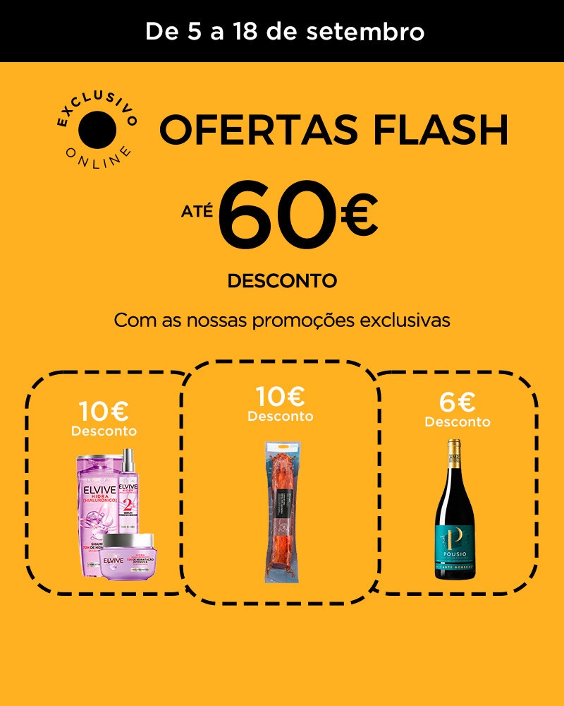 Ofertas Flash - 5 a 18 de setembro