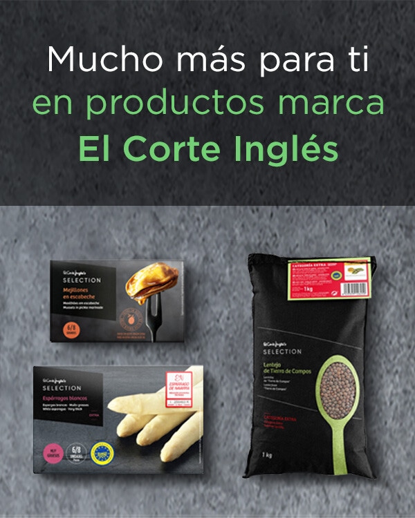 Mucho más para ti en productos marca El Corte Inglés