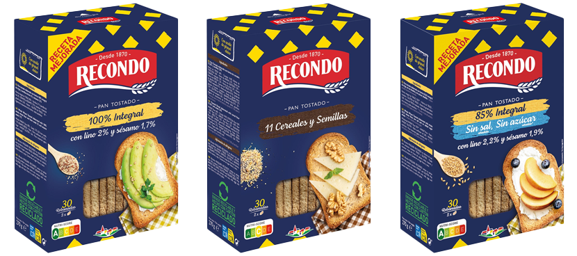 RECONDO pan tostado paquete 270 g