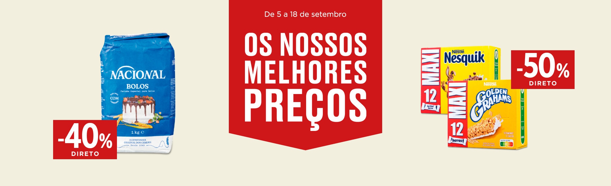 Essenciais da Despensa até -50% em + 100 produtos - 5 a 18 de setembro