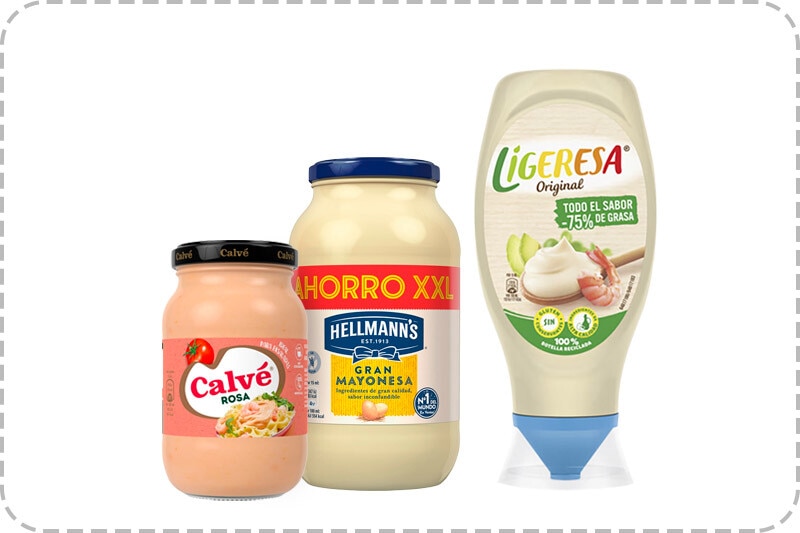 4 euros de descuento por compra mínima de 10 euros en selección de salsas Calve, Ligeresa y Hellmann&#39;s. Introduce SALSASDTO. Exclusivo online