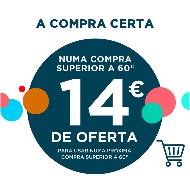 Compra certa no supermercado e receba 14€ para usar numa compra superior a 60€