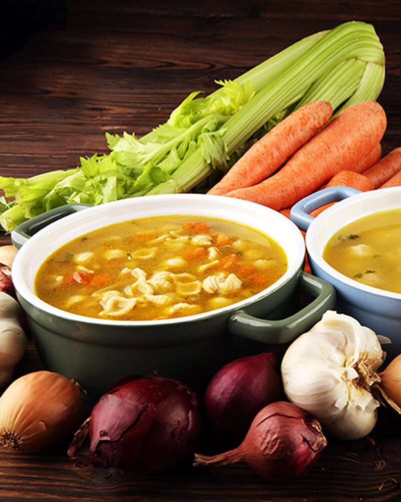 Caldos, sopas y cremas
