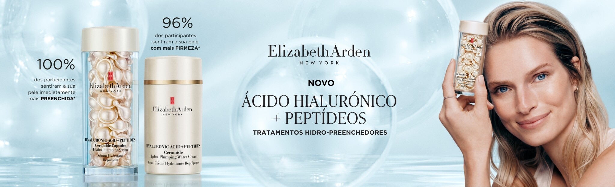 Descubra Ácido Hialurónico + Peptídeos de Elizabeth Arden NY na loja online El Corte Inglés 