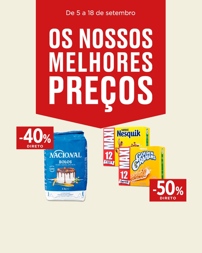 Essenciais da Despensa até -50% em + 100 produtos - 5 a 18 de setembro