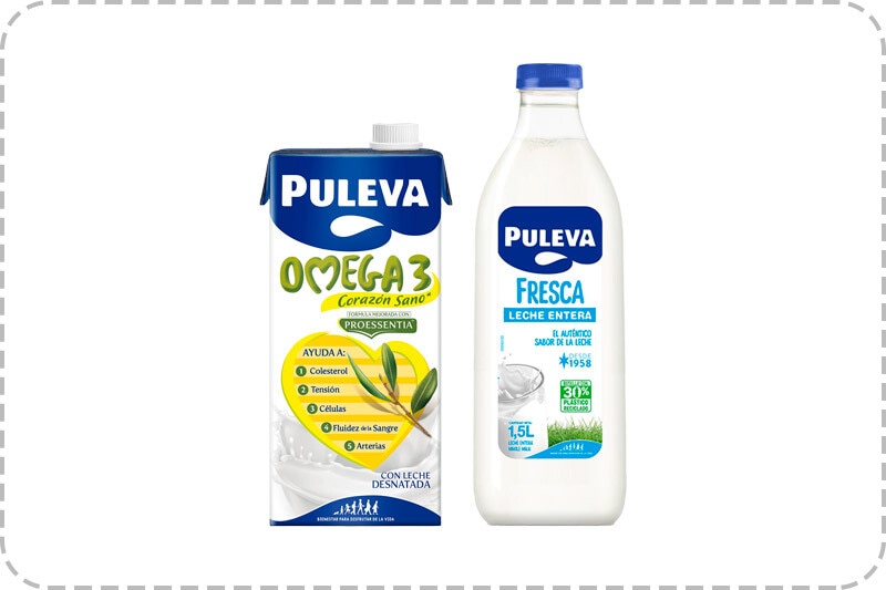8€ de descuento por compra superior de 24 uds en selección de leches PULEVA. Introduce PULEVADTO. Exclusivo online