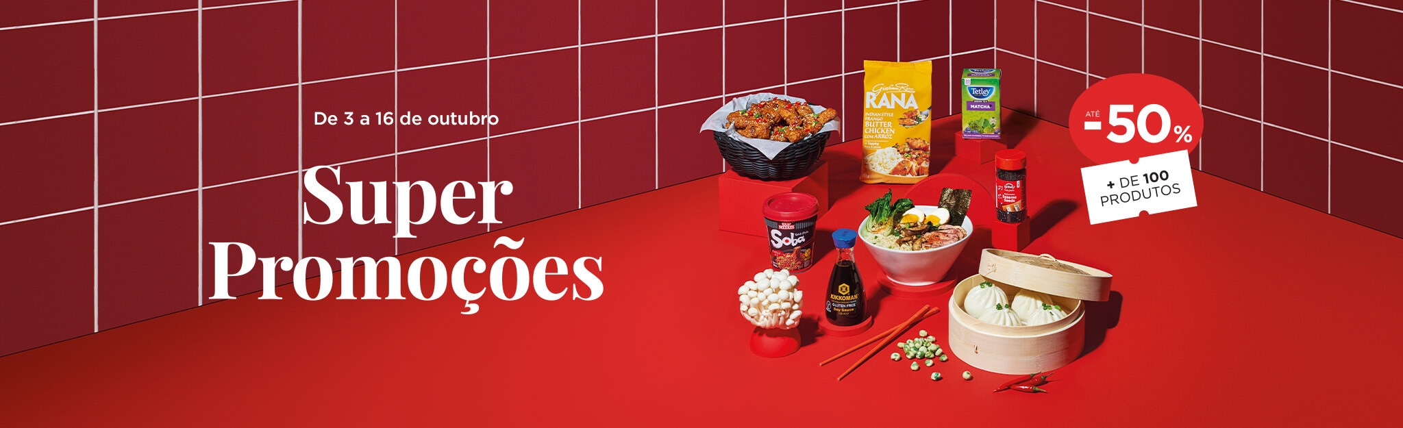 Sabores Asiáticos até -50% em + 100 produtos - 3 a 16 de outubro