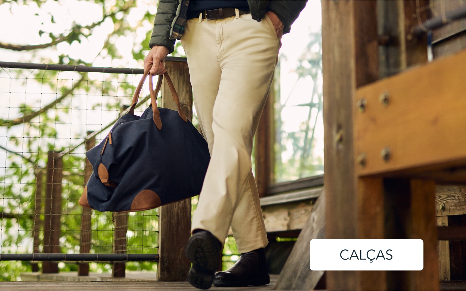 Calças Mr Blue no El Corte Inglés Moda Homem 