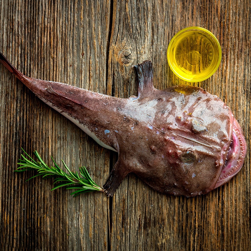 Rape blanco entero peso aproximado pieza 1-2 kg