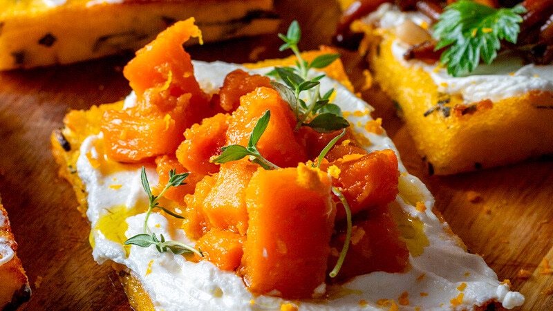 Tostas Crocantes de Polenta