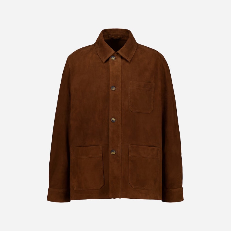 Imagem 0 de Casaco Safari de Camurça de Cabra