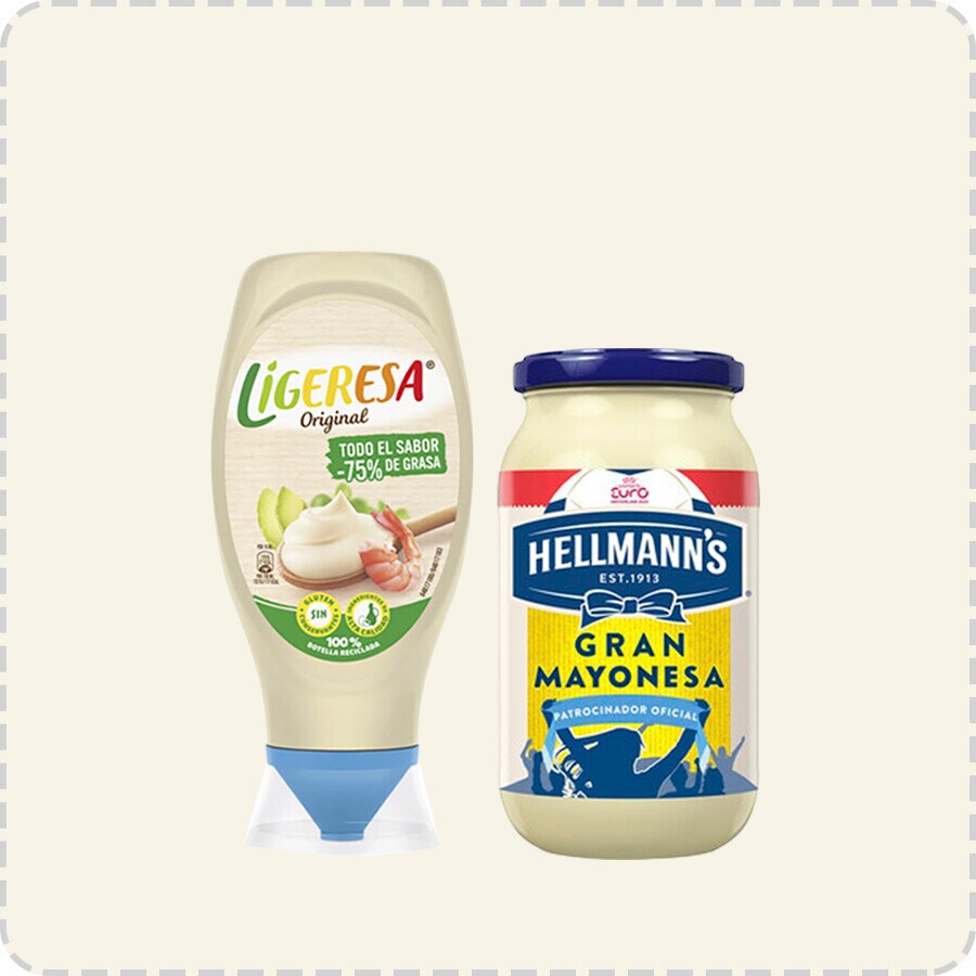 40% de descuento por compra superior a 2 uds en selección de salsas Calvé, Ligeresa y Hellmanns. Introduce SALSASDTO. Exclusivo online