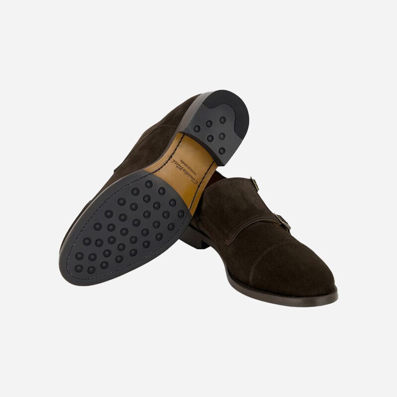 Imagem 0 de Bluchers com Fivela Dupla e em Pele