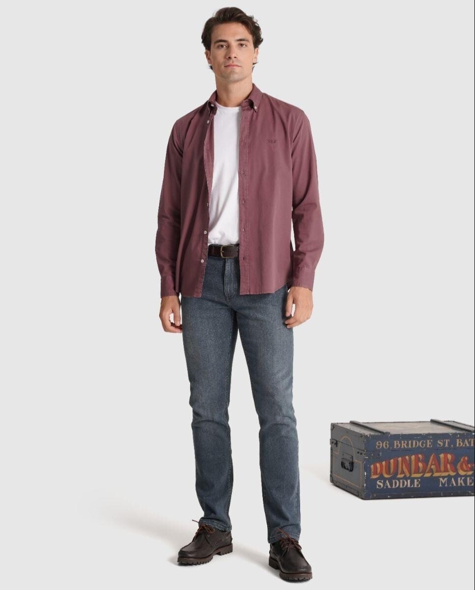 Imagem 0 de Camisa Lisa de Manga Comprida 100% Algodão