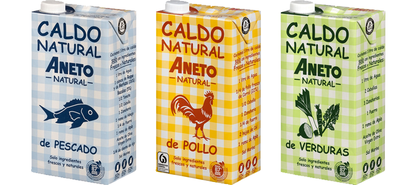 ANETO Selección de caldos y sopas envase 1 l