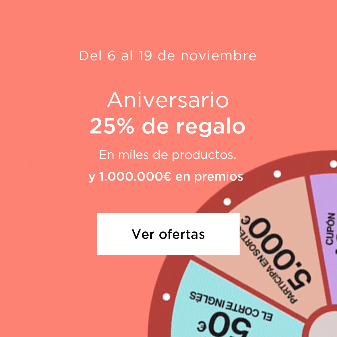 Aniversario | 25% de regalo