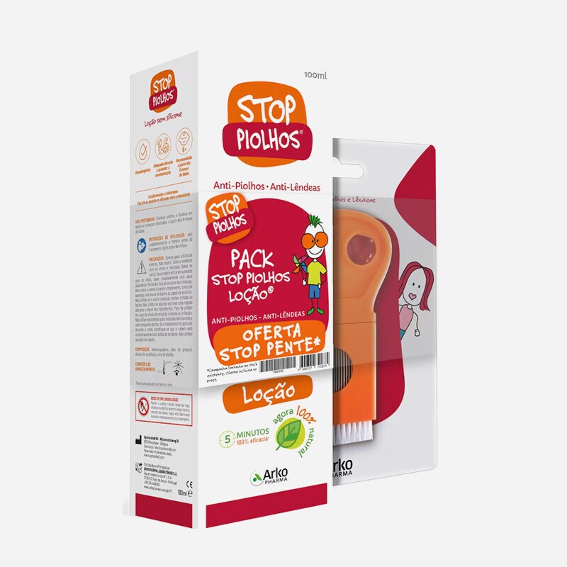 Stop Piolhos Loção + Pente com Lupa