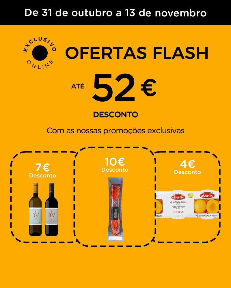 Ofertas Flash - 31 de outubro a 13 de novembro