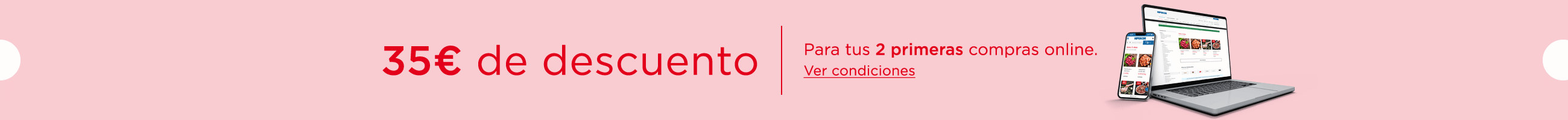 20 + 15 de descuento con tu primera compra