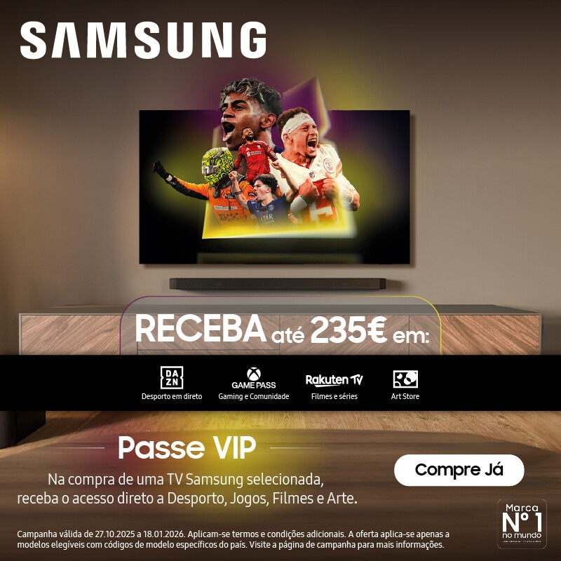 Campanha Samsung Made For - Oferta Subscrição de serviços streamings